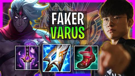 T1 Faker Plays Varus Mid Vs Hwei Season 2024 YouTube