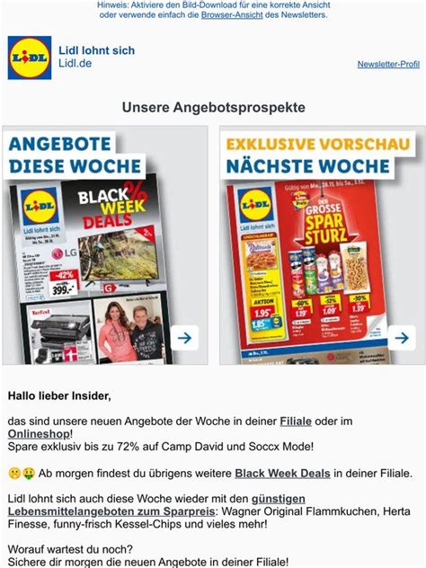 Lidl Ohne Ende Sparen Mit Den BLACK WEEK Deals Milled