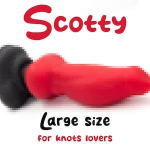 Scotty Large Fantasy Silicone Furry Dildo Etsy