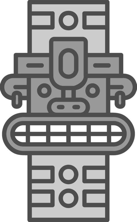 Totem Line Filled Greyscale Icon 41700156 Vector Art At Vecteezy