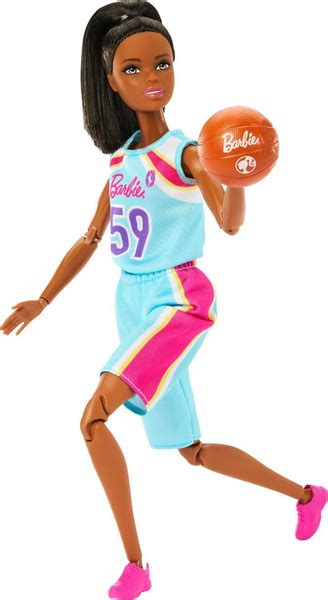 Кукла Barbie Made to Move HKT74 и аксессуары, брюнетка-баскетболистка в ...