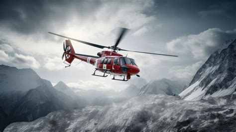 Premium Photo | Dramatic scene of a Medical Rescue helicopter landing