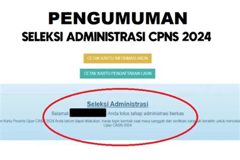 Link Pengumuman Hasil Seleksi Administrasi Cpns Hari Ini Sabtu