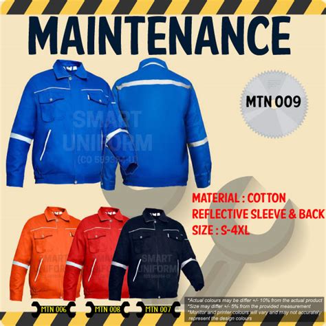 SRS READY STOCK MAINTENANCE JACKET LONG SLEEVE Smart Uniform Malaysia