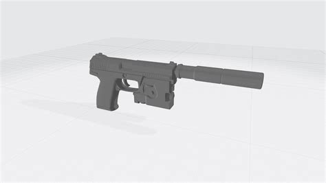 3d File Pistol 3 Stl Obj Weapons Keychain 3d Print 4k Toy