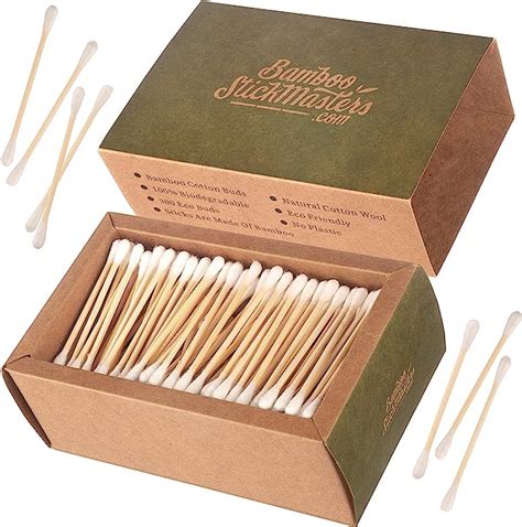 Bamboo Stick Masters 300 Bamboo Cotton Wool Buds 100 Eco Friendly