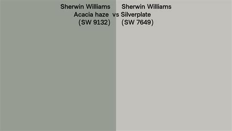 Sherwin Williams Acacia Haze Vs Silverplate Side By Side Comparison