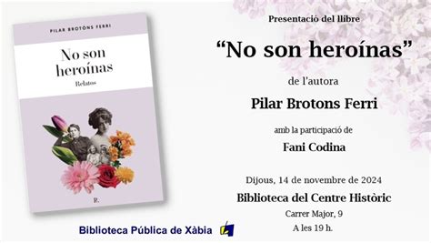 Presentaci N Del Libro De Pilar Brotons J Vea X Bia