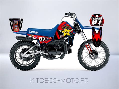 Kit déco Yamaha PIWI 80 PW Rockstar Boutique Kit Déco Moto