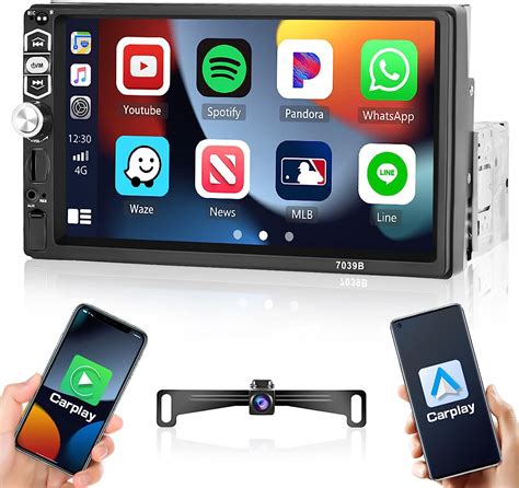 Carplay Autoradio 1 Din Con Android Auto 7 Pollici Schermo HD