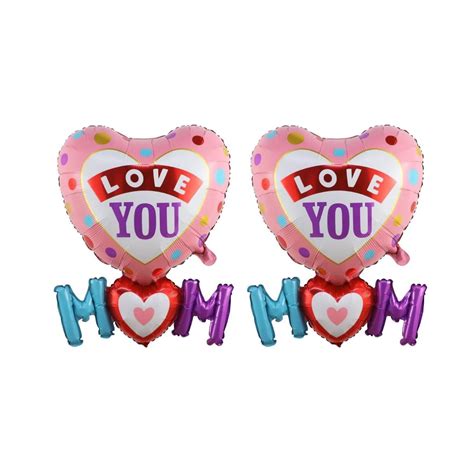 Dzrige 33 9 Inch Mothers Stf9 Day Balloons Love You Mom Balloons Happy