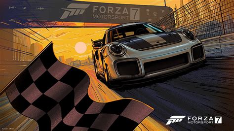 白と黒のポルシェ911、 Forza Motorsport 7、 ポルシェ911 Gt2 Rs、 Hd、 Hdデスクトップの壁紙 Wallpaperbetter