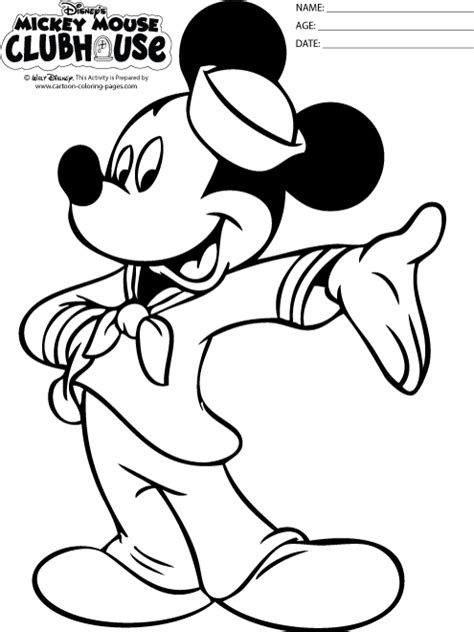 Mickey Mouse Clubhouse Black And White Clipart