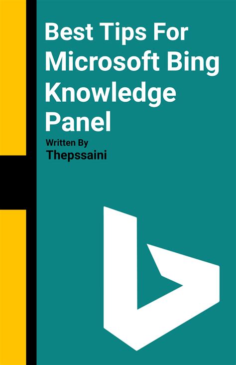 Best Tips For Microsoft Bing Knowledge Panel By Thepssaini Goodreads