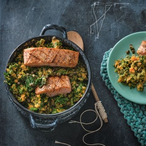 Boerenkool Zoete Aardappel Stamppot Met Zalm Jumbo