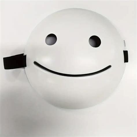 1pc Mens Halloween Kids Mask White Smiling Mask Halloween Masquerade