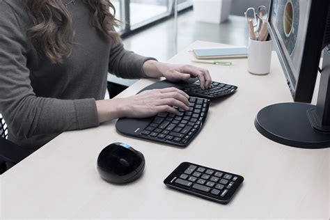 Microsoft Sculpt Ergonomic Wireless Desktop Keyboardkeypadmouse Combo Black By Office Depot