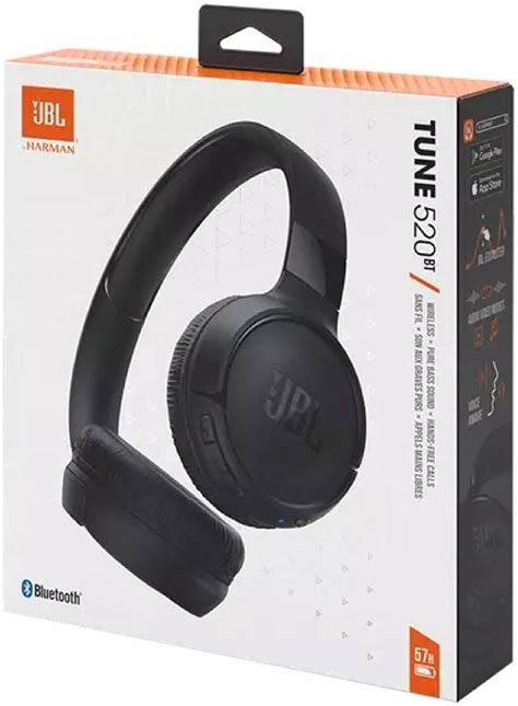 JBL Tune 520BT Wireless On Ear Headphones Pure Bass Sound 57H Battery