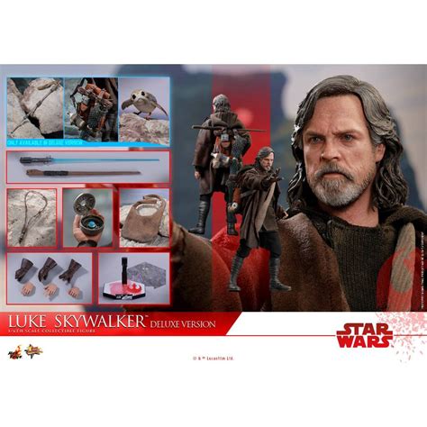 Hot Toys Mms Luke Skywalker Deluxe Version Collectible Figure Star Wars The Last Jedi