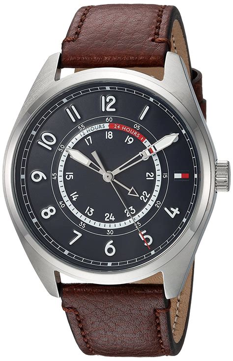 Tommy Hilfiger - Tommy Hilfiger Men's Leather Watch 1791371 - Walmart.com - Walmart.com