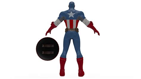 Captain America 3d Model Turbosquid 1314523