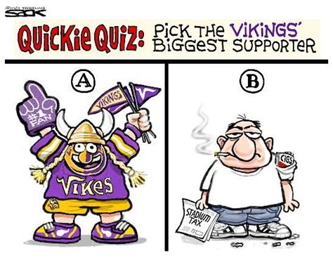 Steve Sack Cartoon Supporting The Vikings Vikings Minnesota Vikings