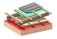 DCT R41 4 FLAT CLT ROOF EXTERNALLY INSULATED WITH A PITCHED METAL ROOF