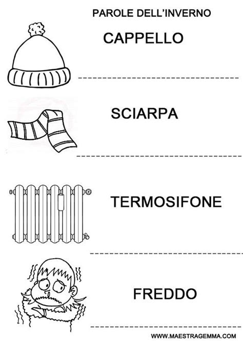 Pregrafismo Maestra Gemma Schede didattiche Inverno Attività di