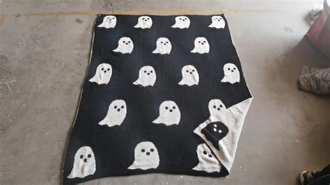 Halloween Throw Blankets Cute Ghost Halloween Spooky Fleece Flannel