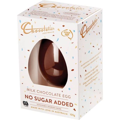 Chocolatier No Sugar Added Milk Chocolate Easter Egg Dinkum