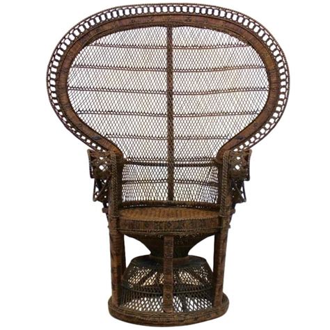 Iconic Rattan Peacock Chair 1970s At 1stdibs 70s Peacock Chair