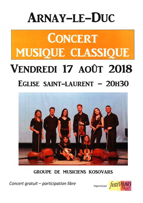 Mairie d Arnay le Duc Concert de musique classique à Arnay le Duc