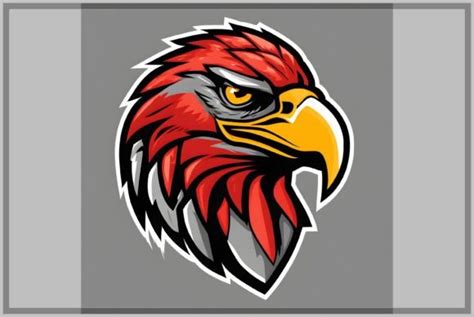 Hawk Mascot Logo Graphic by Forhadx5 · Creative Fabrica