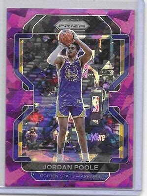 2021 22 Prizm Purple Ice Prizm Jordan Poole 149 Golden State Warriors