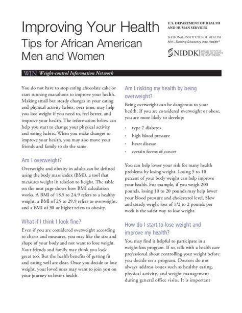 African americans and weight loss free weight loss tips