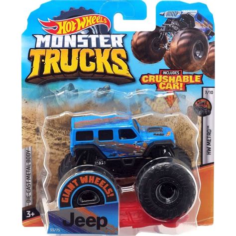 Hot Wheels Monster Trucks Kaskad Rsk Kousky Jeep Max Kovy Hra Ky