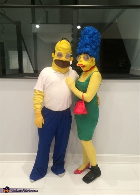 Homer and Marge Simpson Costume Idea for Couples | Step by Step Guide