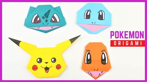 Pokémon de origami FÁCIL Tutorial paso a paso YouTube