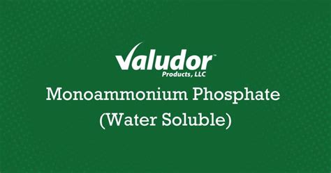 Monoammonium Phosphate: Uses and Benefits - Valudor Products