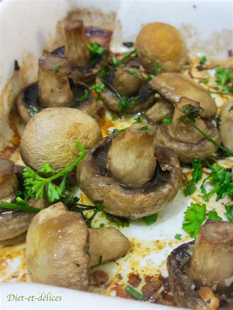 Champignons de Paris au four à l ail et au persil Recettes de cuisine