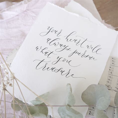 Calligraphy Wedding Vows — Mirabelle Makery