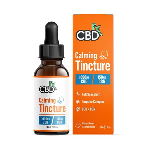 Cbdfx Cbd Cbn Oil Calming Tincture Full Spectrum Fl Oz Mg Cbn