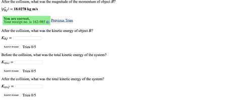 Solved Object A has a mass 10kg and initial momentum | Chegg.com 