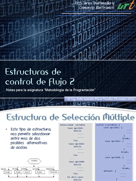 Pdf Estructuras De Control De Flujo Dokumen Tips