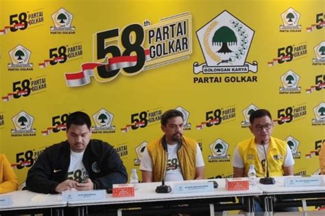 Jajaran Ketum Partai Berkumpul Di Acara Puncak Hut Ke 58 Partai Golkar