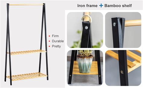 Amazon Bamboo Tier Hanging Plant Stand Planter Shelves Flower