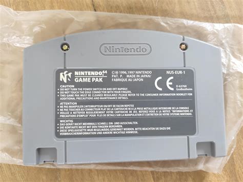 N64 Backside Cartridge Labels Authentic Replacement Sticker. - Etsy