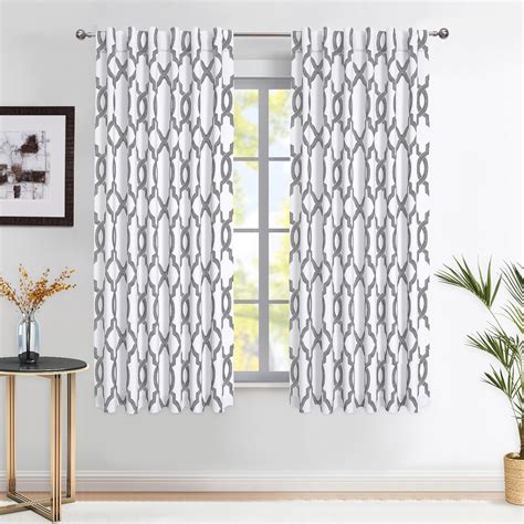 Amazon Fmfunctex Black White Full Blackout Curtains For Bedroom