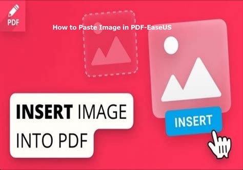 How To Paste Image In Pdf Full Guide Easeus