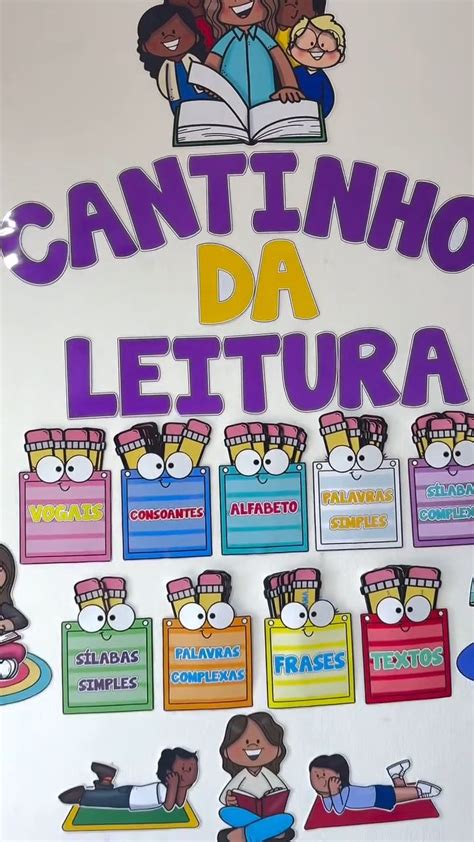 Cantinho De Leitura Na Sala De Aula Para Imprimir - Painel Cantinho da Leitura para Imprimir | Cantinho da Leitura Sala de ...